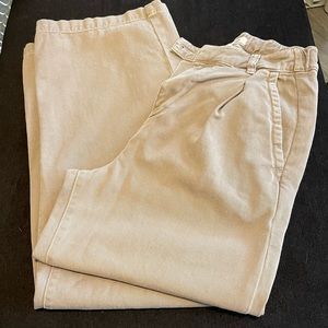 Garage wide leg pleated pants